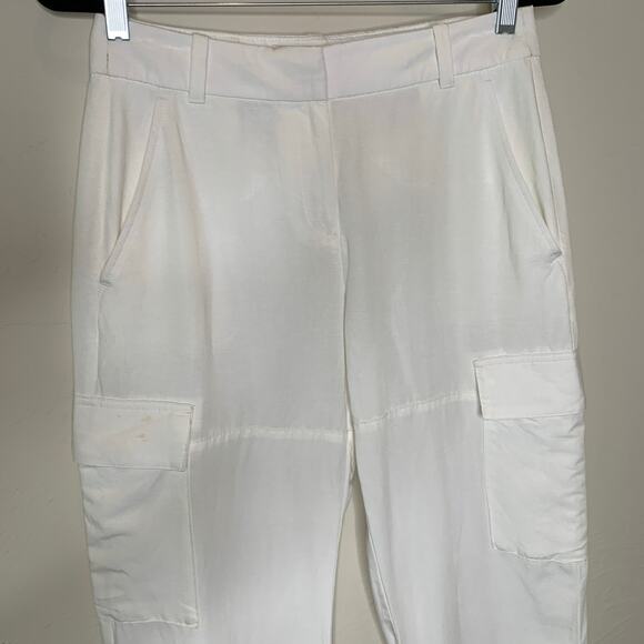 H & M White Cargo Pants Sz 4 see description - Picture 6 of 8